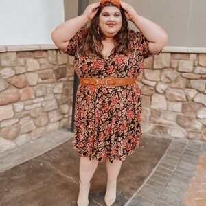 Floral Fall Print Dress